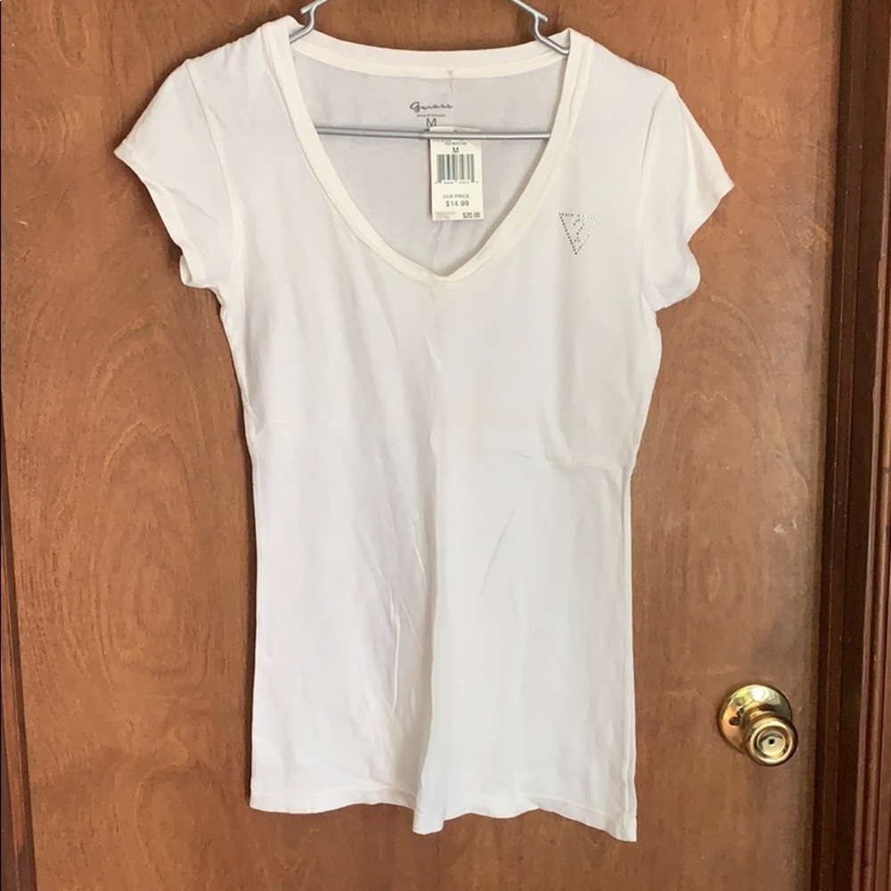 White Guess Tshirt